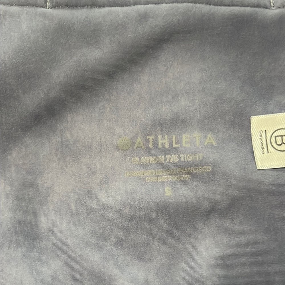 Athleta Blue and White top and Leggings Performance Stretch - Picture 9 of 14